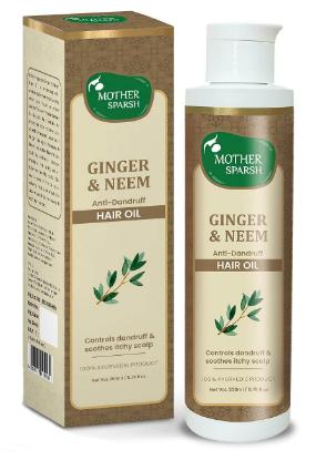 Picture of Mother Sparsh Ginger & Neem Anti Dandruff Hair Oil 200ml