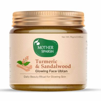 Picture of Mother Sparsh Turmeric & Sandalwood Glowing Face Ubtan Powder 75gm