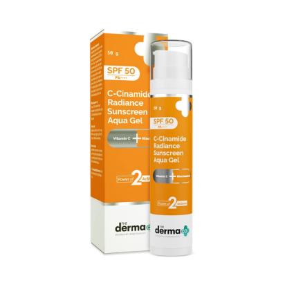 Picture of The Derma Co. C-Cinamide Radiance Sunscreen Aqua Gel with SPF 50 & PA++++ - 50gm