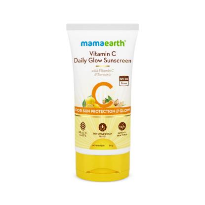 Picture of Mamaearth Vitamin C Daily Glow Sunscreen SPF 50 PA+++ 50gm