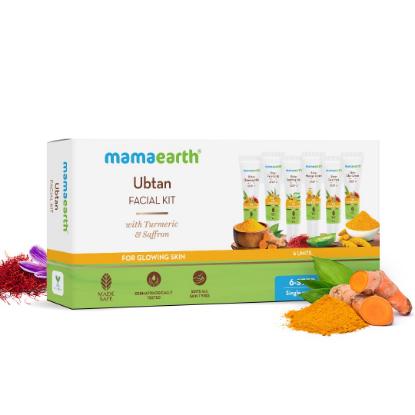 Picture of Mamaearth Ubtan Facial Kit with Turmeric & Saffron for Glowing Skin 60gm