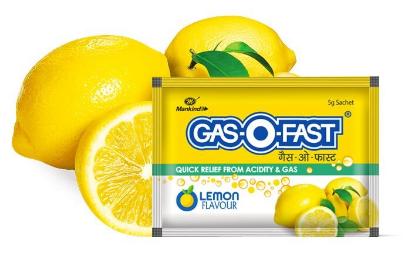 Picture of Mankind Gas-O-Fast Lemon - 5gm Sachet 