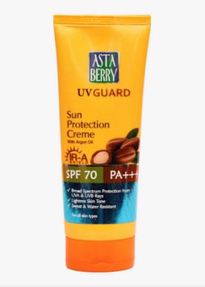 Picture of Asta Berry UV Guard Sun Protection Creme SPF 70 PA+++ 100ml