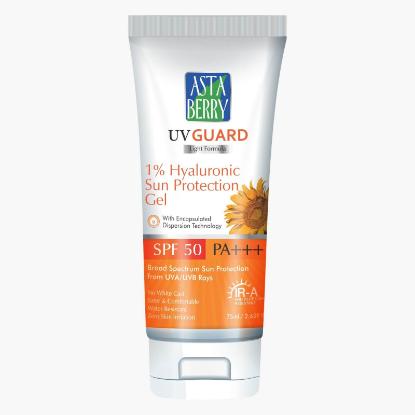 Picture of Asta Berry UV Guard 1% Hyaluronic Sun Protection Gel SPF 50 PA+++ 75ml