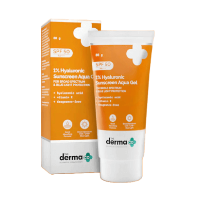 Show details for The Derma Co. 1% Hyaluronic Sunscreen Aqua Gel 80gm