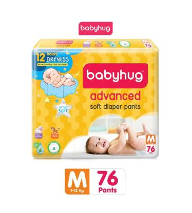 Picture of Babyhug Advanced Pant Style Baby Diapers Medium Size - 76 Pieces