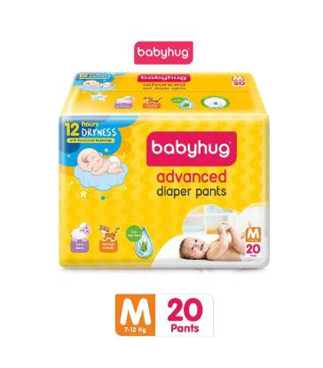 Picture of Babyhug Advanced Pant Style Baby Diapers Medium - 20 Pieces