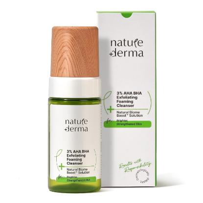 Picture of Nature Derma 3% AHA+BHA Exfoliating Foaming Face Cleanser 100ml