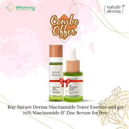 Picture of Nature Derma Niacinamide Toner Essence 100ml and Get 10% Niacinamide & Zinc Serum 10ml for Free