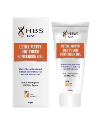 Picture of HBS UV Ultra Matte Dry Touch Sunscreen Gel SPF 50 UVA PA++++ 75gm