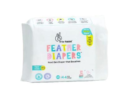 Picture of R for Rabbit Feather Diapers XS (Tape Style)