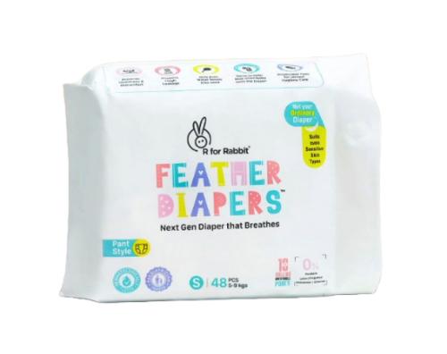 Picture of R for Rabbit Feather Diapers S (Pant Style) - 48Pcs