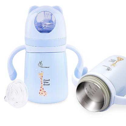 Picture of R for Rabbit Steebo Giffy Feeding Bottle 300ml - Blue