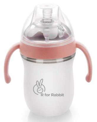 Picture of R for Rabbit First Feed Feeding Bottle 160ml - Pink