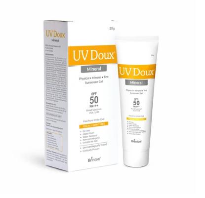 Picture of UV Doux Mineral Sunscreen Gel with SPF 50 PA+++ 50gm