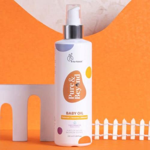 Picture of R for Rabbit Pure & Beyond Baby Oil (Sesame + Almond + Oatmeal) 100ml