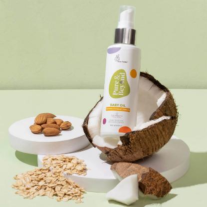 Picture of R for Rabbit Pure & Beyond Baby Oil (Coconut + Almond + Oatmeal) 200ml
