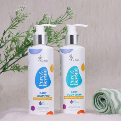 Picture of R for Rabbit Pure & Beyond Baby Shampoo 200ml + Pure & Beyond Baby Bodywash 200ml