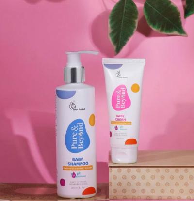 Picture of R for Rabbit Pure & Beyond Baby Shampoo 200ml + Pure & Beyond Baby Cream 50gm