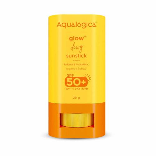 Picture of Aqualogica Glow+ Dewy Lightweight & Hydrating Sunscreen Sunstick with SPF 50+ & PA++++ - For Normal, Dry & Combination Skin of Women & Men 20gm