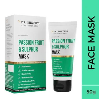 Picture of Dr. Sheth's Passion Fruit & Sulphur Mask 50gm
