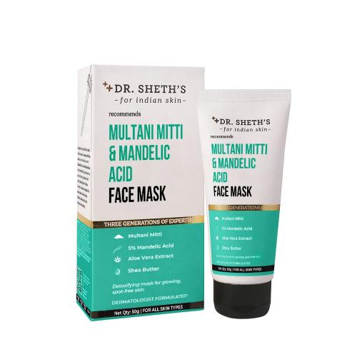Picture of Dr. Sheth's Multani Mitti & Mandelic Acid Face Mask 50gm