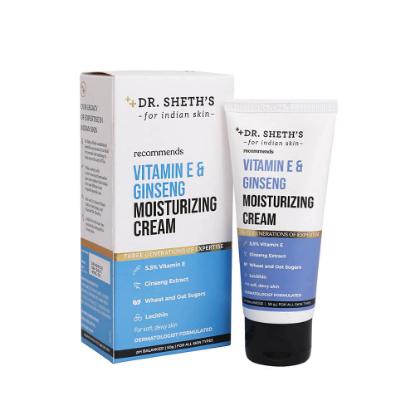 Picture of Dr. Sheth's Vitamin E & Ginseng Moisturizing Cream 50gm