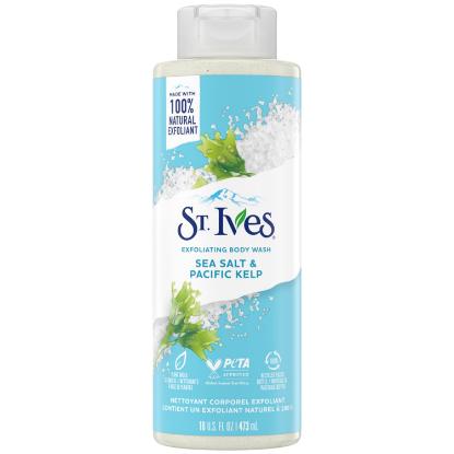 Picture of St. Ives Sea Salt & Pacific Kelp Exfoliating Body Wash 473ml