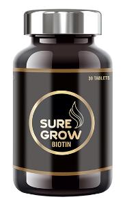 Picture of Sure Grow Biotin Tablets - 30 Capsules