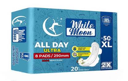 Picture of Whitemoon All Day Ultra 290MM Sanitary Pads - Pack of 8