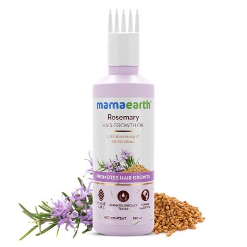 Picture of Mamaearth Rosemary Hair Growth Oil with Rosemary & Methi Dana for Promoting Hair Growth 150ml 