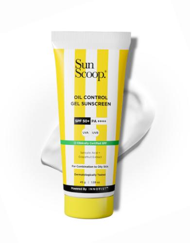 Picture of Sunscoop Oil Control Gel Sunscreen SPF 50+ PA++++ - For Oily Skin 45gm