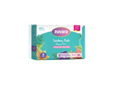 Picture of Zuvara Sanitary Pads Extra Large - 295mm (Pack of 8)