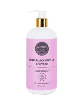 Picture of Alziba Cares Onion Black Seed Oil Shampoo Hair Growth Shampoo for Women & Men 500ml