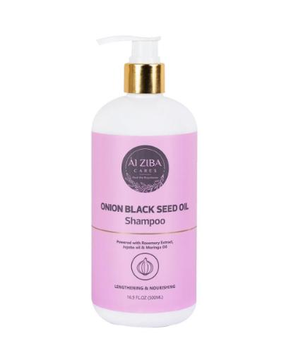 Picture of Alziba Cares Onion Black Seed Oil Shampoo Hair Growth Shampoo for Women & Men 500ml