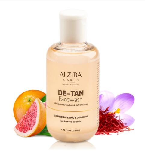 Picture of Alziba Cares De-Tan Facewash Infused with Grapefruit and Saffron Extract 200ml