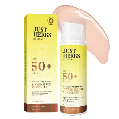 Picture of Just Herbs Tinted Serum Sunscreen With SPF 50+ PA+++ 30ml