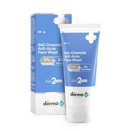 Picture of The Derma Co. Sali-Cinamide Anti-Acne Face Wash With 2% Salicylic Acid & 2% Niacinamide - 80ml