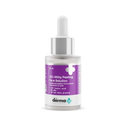 Picture of The Derma Co. 15% Milky Face Peeling Solution With 15% Lactic Acid, 5% PHA & 1% Oat Beta Glucans - 30ml