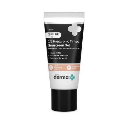 Picture of The Derma Co. 1% Hyaluronic Tinted Sunscreen Gel with SPF 60 & PA++++ 30gm