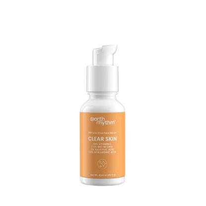 Picture of Earth Rhythm Clear Skin Serum with 20% Vitamin C, Bio-Retinol, Salicylic Acid & Hyaluronic Acid for All Skin Types - 30ml