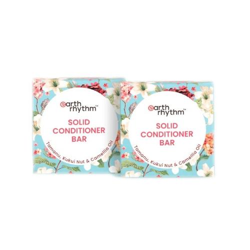 Picture of Earth Rhythm Solid Conditioner Bar Tamanu, Kukui Nut & Camellia Oil - 80gm (Paper Box)