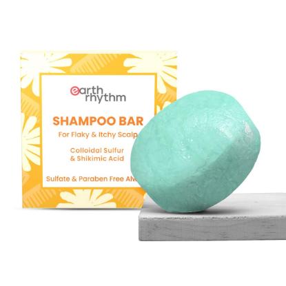 Picture of Earth Rhythm Anti Dandruff Shampoo Bar 80gm (Paper Box)