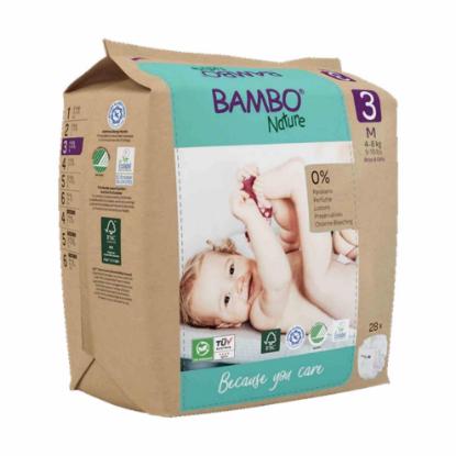 Picture of Bambo Nature Diapers Size 3 (M), Tape Style (4-8 kg / 9-18 lbs) 28Pcs