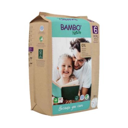 Picture of Bambo Nature Diapers Size 6 (XXL), Tape Style (16+ kg / 35+ lbs) 20Pcs