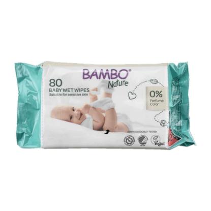 Picture of Bambo Nature Baby Wet Wipes (80 Wipes)