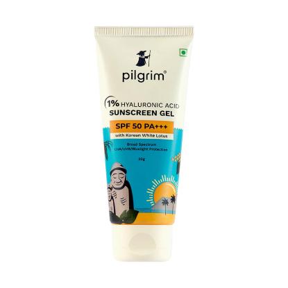 Picture of Pilgrim 1% Hyaluronic Acid Sunscreen Gel SPF 50 PA+++ 50gm