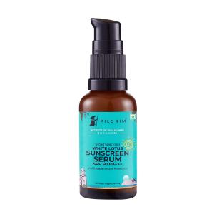 Picture of Pilgrim White Lotus Sunscreen Serum SPF 50 PA+++ 30ml