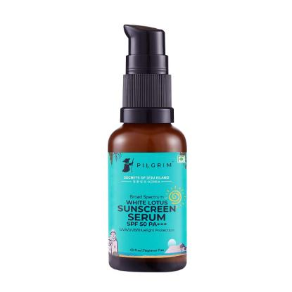 Picture of Pilgrim White Lotus Sunscreen Serum SPF 50 PA+++ 30ml