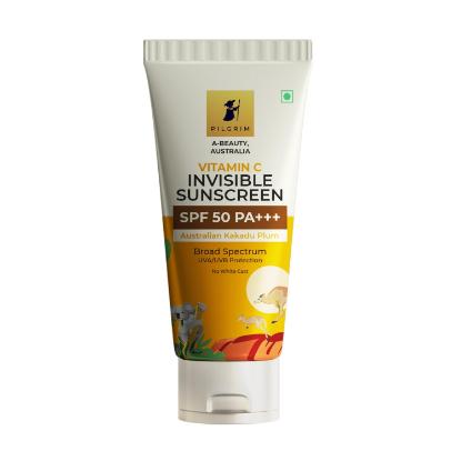 Picture of Pilgrim Vitamin C Invisible Sunscreen SPF 50 PA+++ 45ml